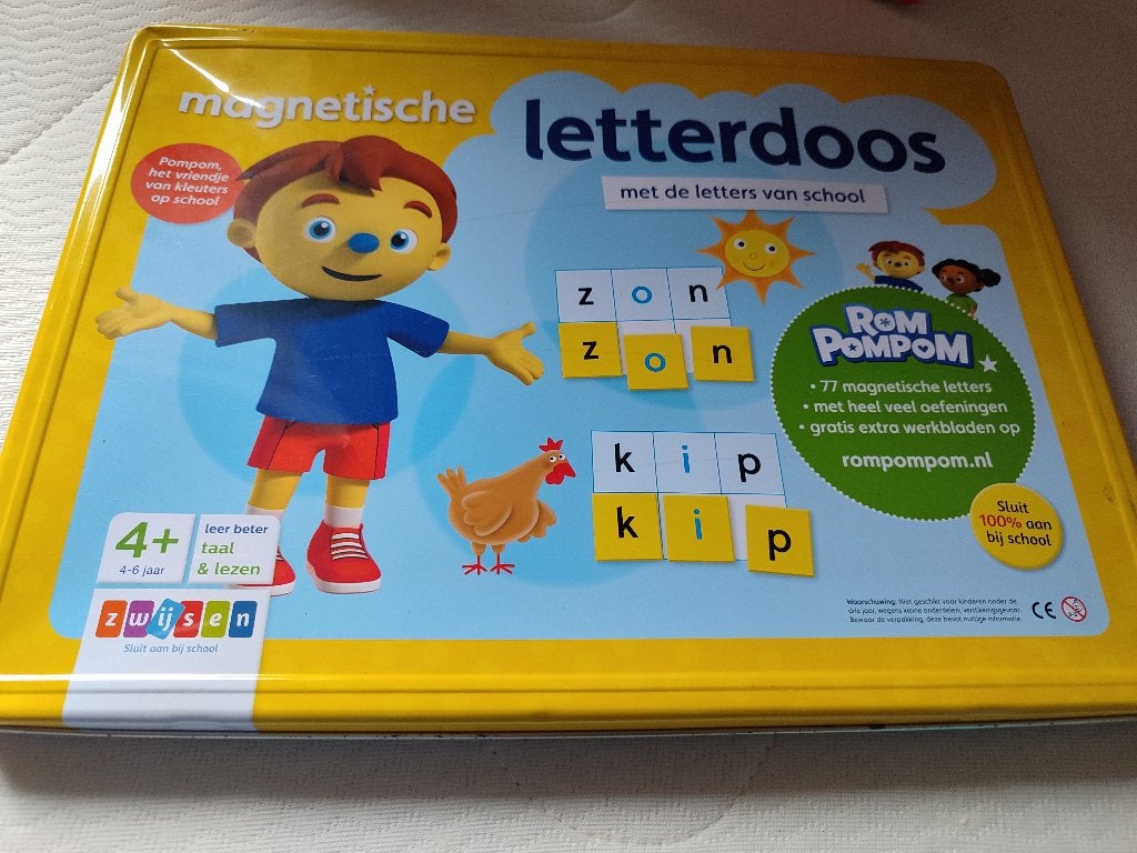 Magnetische letterdoos, Ophalen, Gebruikt, Taal en Lezen