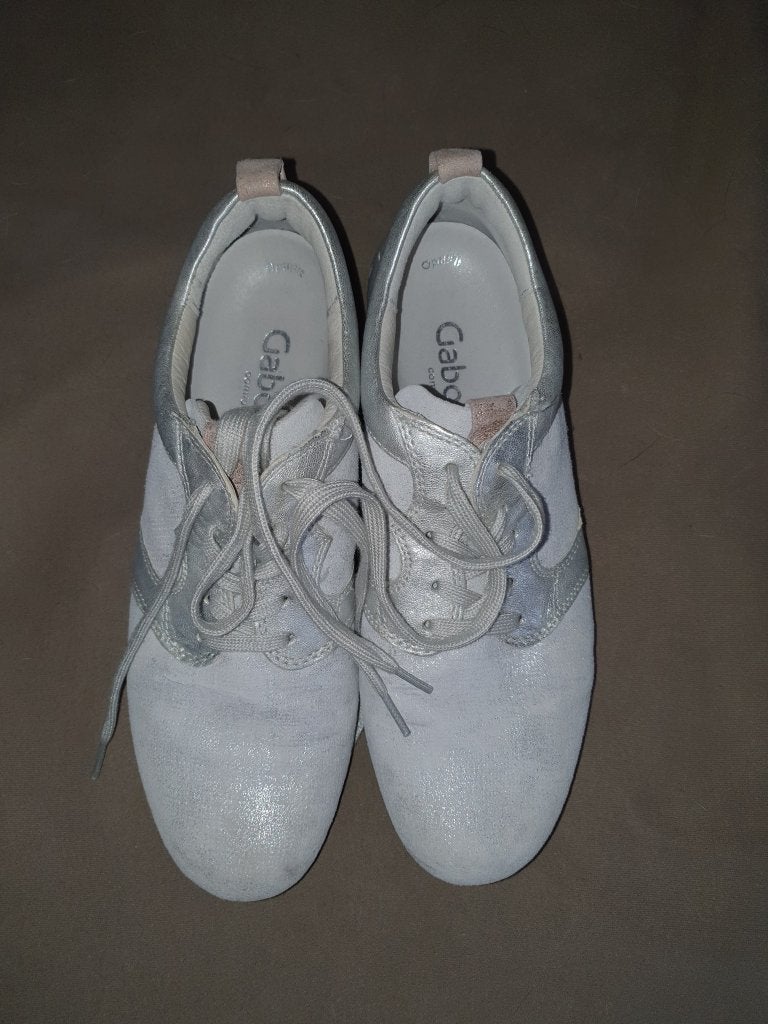 Gabor sneakers wit/zilver maat 38, Wit, Gabor, Ophalen of Verzenden, Sneakers of Gympen