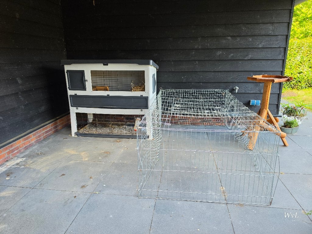 Konijnenhok kunststof, Dieren en Toebehoren, Ophalen, 110 cm of meer, https://www.petsplace.nl/ferplast-konijnenhok-grand-lodge-140-dierenverblijf-8010690139784-pps