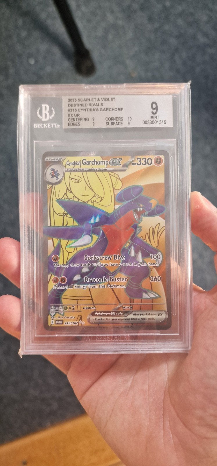 Cynthia's Garchomp Destined Rivals BGS 9, Hobby en Vrije tijd, Verzamelkaartspellen | Pokémon, Ophalen of Verzenden, Zo goed als nieuw