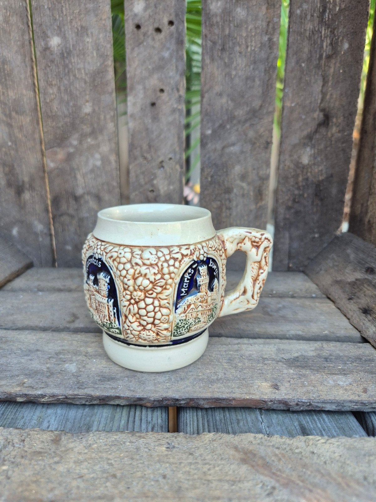 Vintage Duitse Bierpul - Drachenfels & Marksburg, Antiek en Kunst, Ophalen of Verzenden