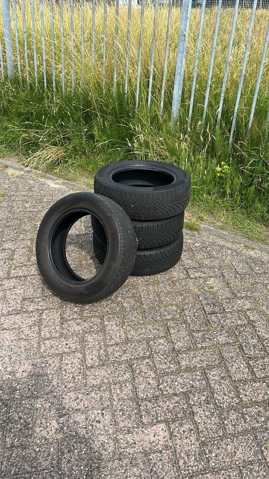 ContiWinterContact winterset 185/60/15, Auto-onderdelen, Banden en Velgen, Ophalen, Gebruikt, 15 inch, Band(en)