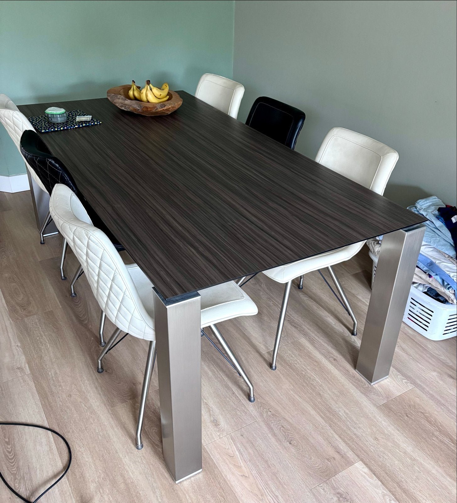 Canarias eettafel voor 6 personen, Huis en Inrichting, Ophalen, Gebruikt, 50 tot 100 cm, Vijf personen of meer