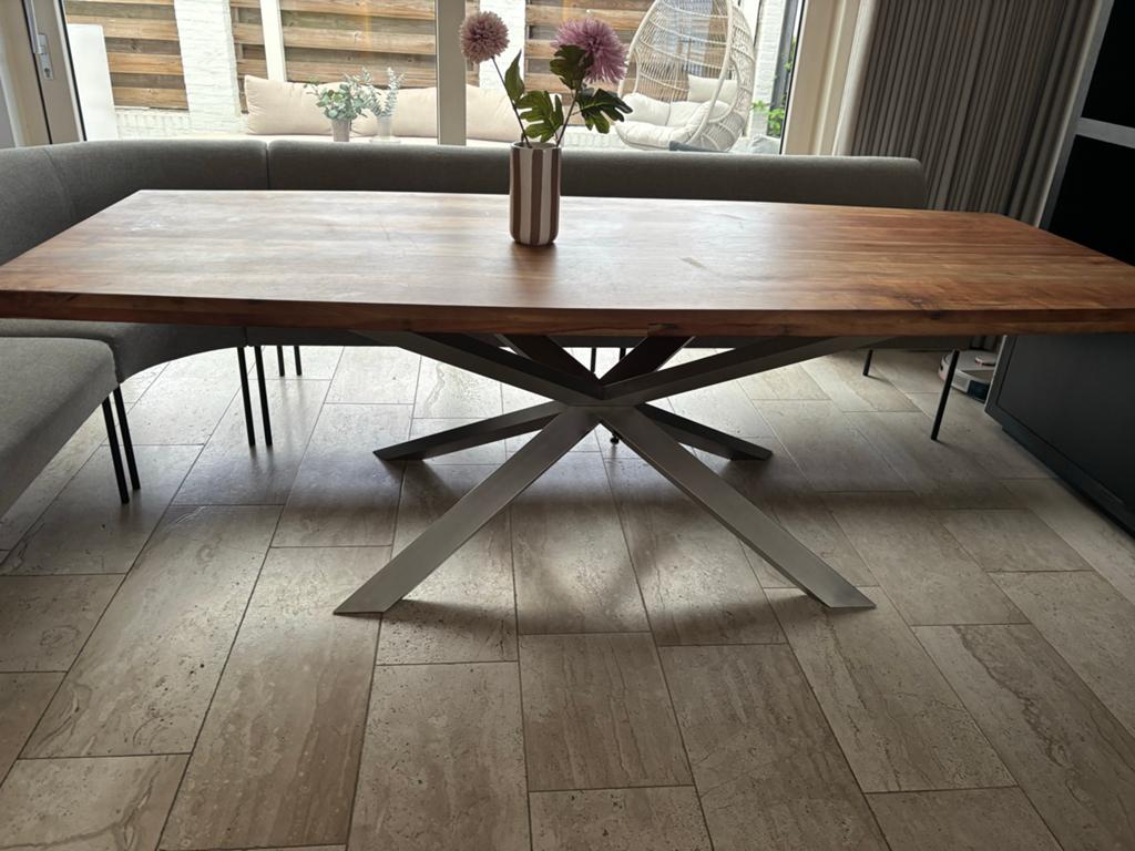 Eetkamertafel, Gebruikt, 200 cm of meer, Vijf personen of meer, Ovaal