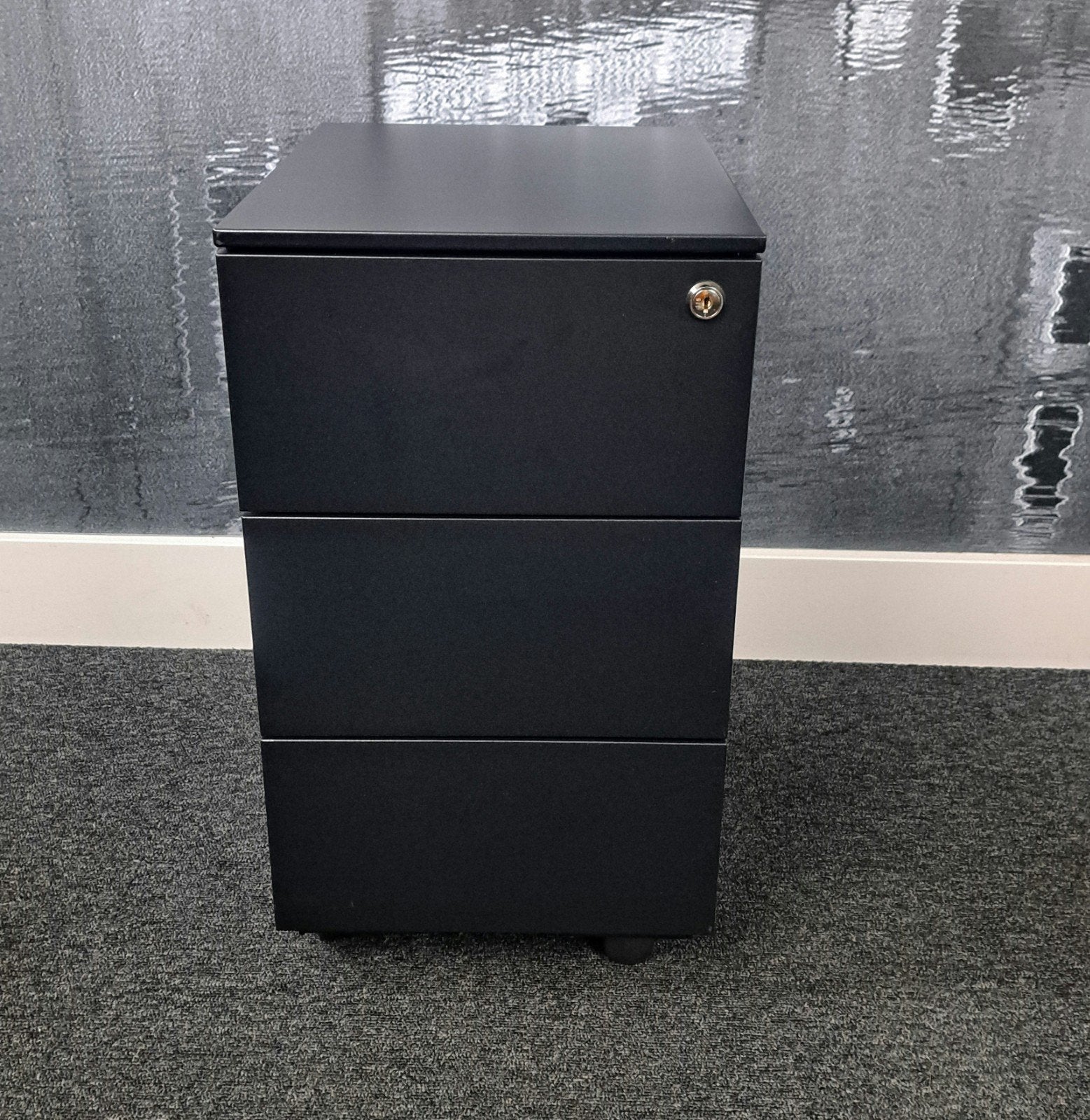 Ladekast op wielen - Metaal - 40x30x54cm - Zwart -  Kantoor, Huis en Inrichting, Kasten | Ladekasten, Ophalen, Minder dan 50 cm