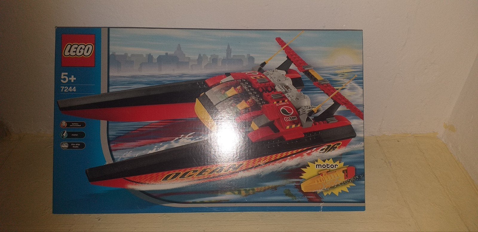 Lego nr 7244     boot met motor, Compleet, Lego, Nieuw, Ophalen of Verzenden
