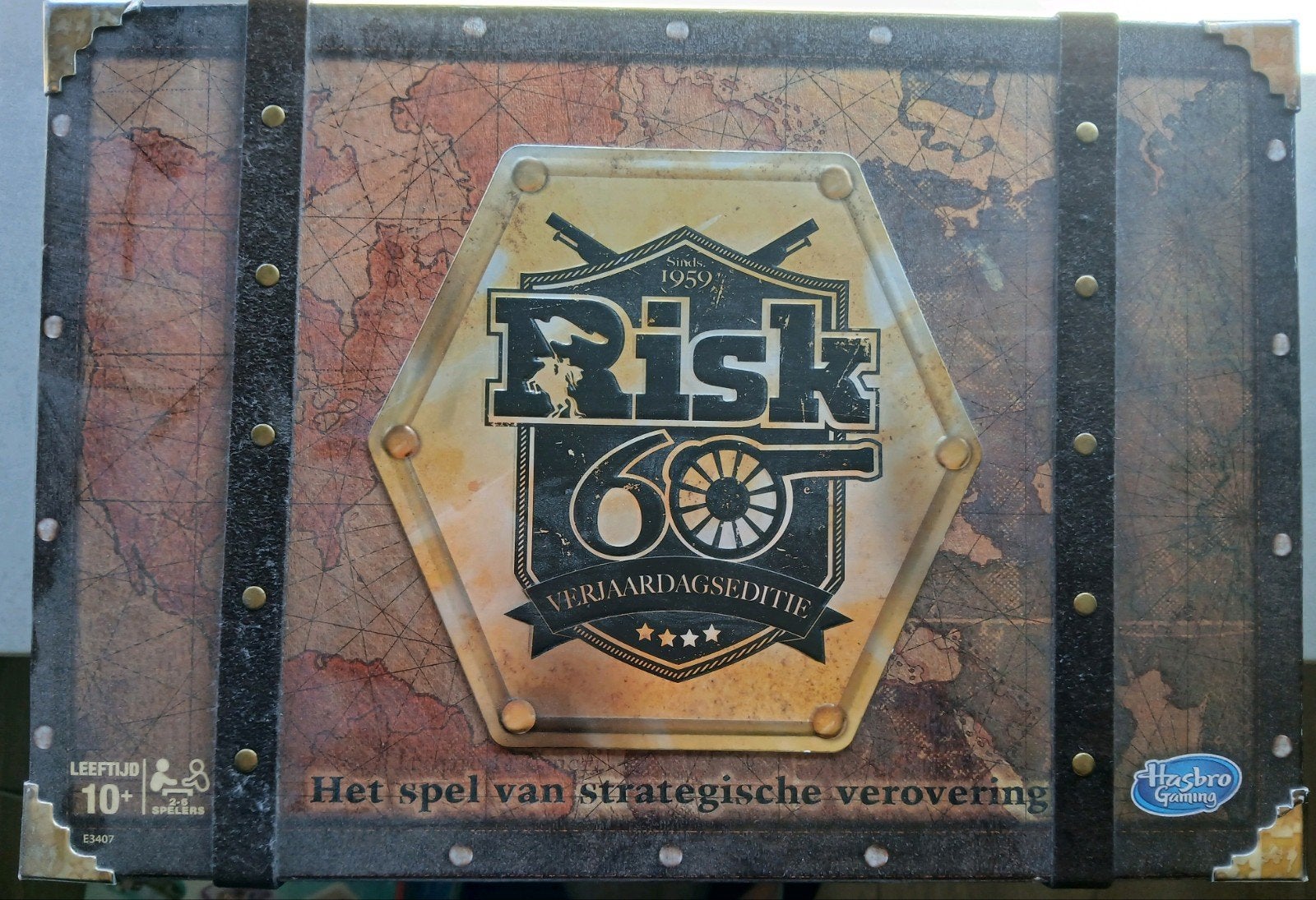 Risk 60-jarig Jubileum Editie - Strategisch Bordspel, Vijf spelers of meer, Ophalen of Verzenden, Zo goed als nieuw, Hasbro