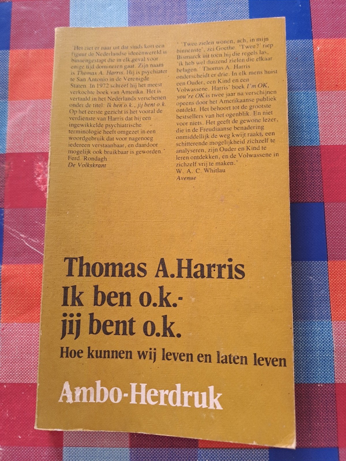 Thomas A. Harris / Ik ben ok, jij bent ok, Boeken, Ophalen of Verzenden, Gelezen, Thomas A. Harris, Overige
