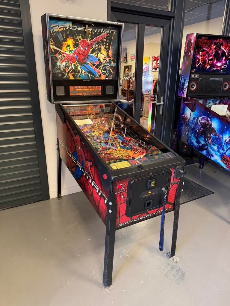 Flipperkast Stern Spiderman Pinball, Verzamelen, Automaten | Flipperkasten, Ophalen, Gebruikt, Stern, Dot-matrix