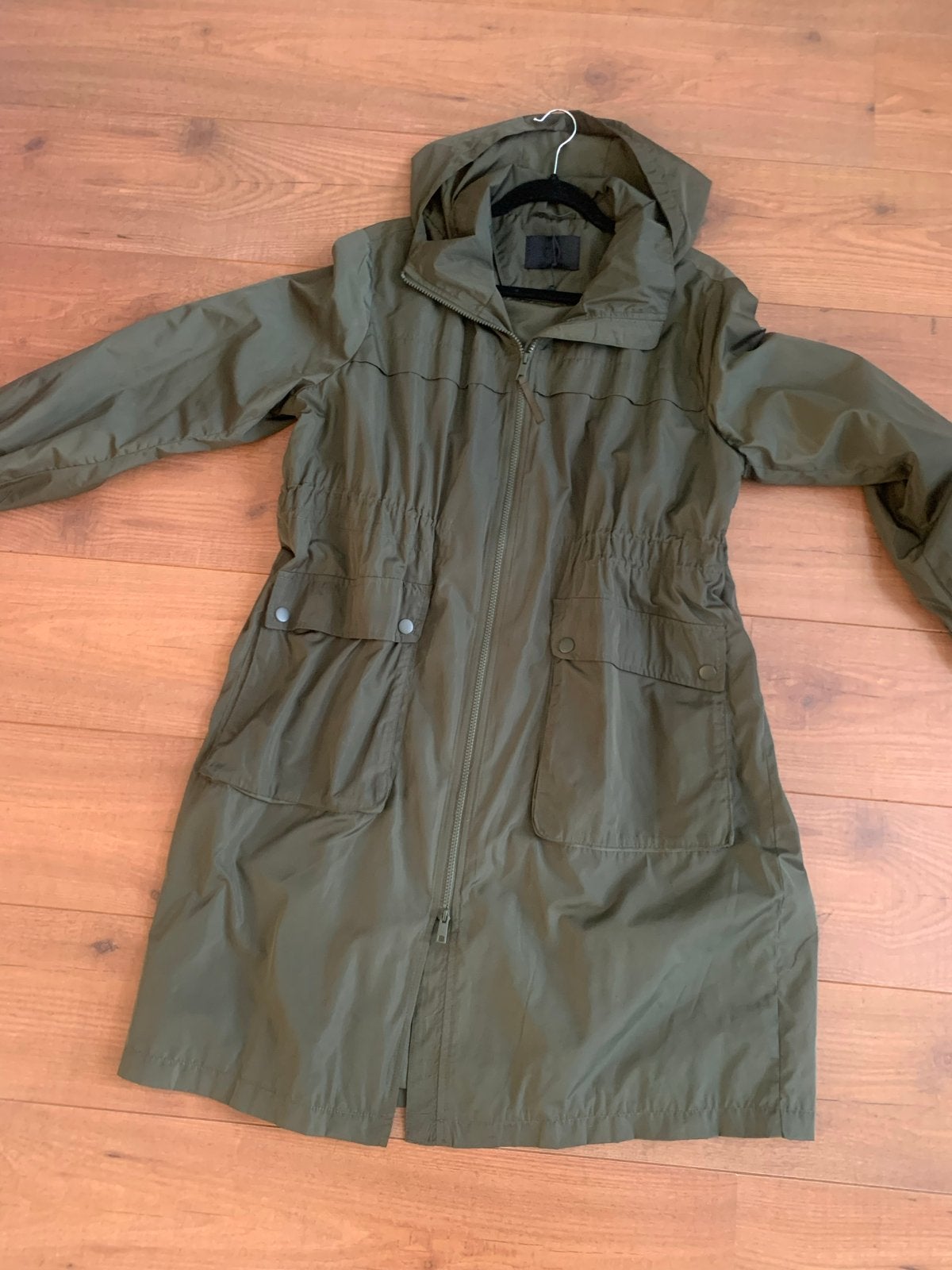 Dames lange parka maat M (valt als L), Ophalen of Verzenden, Gedragen, Maat 42/44 (L), Groen