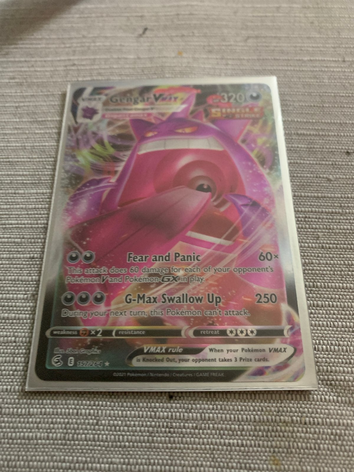 Gengar VMAX Pokémon kaart - Zo goed als nieuw, Ophalen, Zo goed als nieuw, Losse kaart