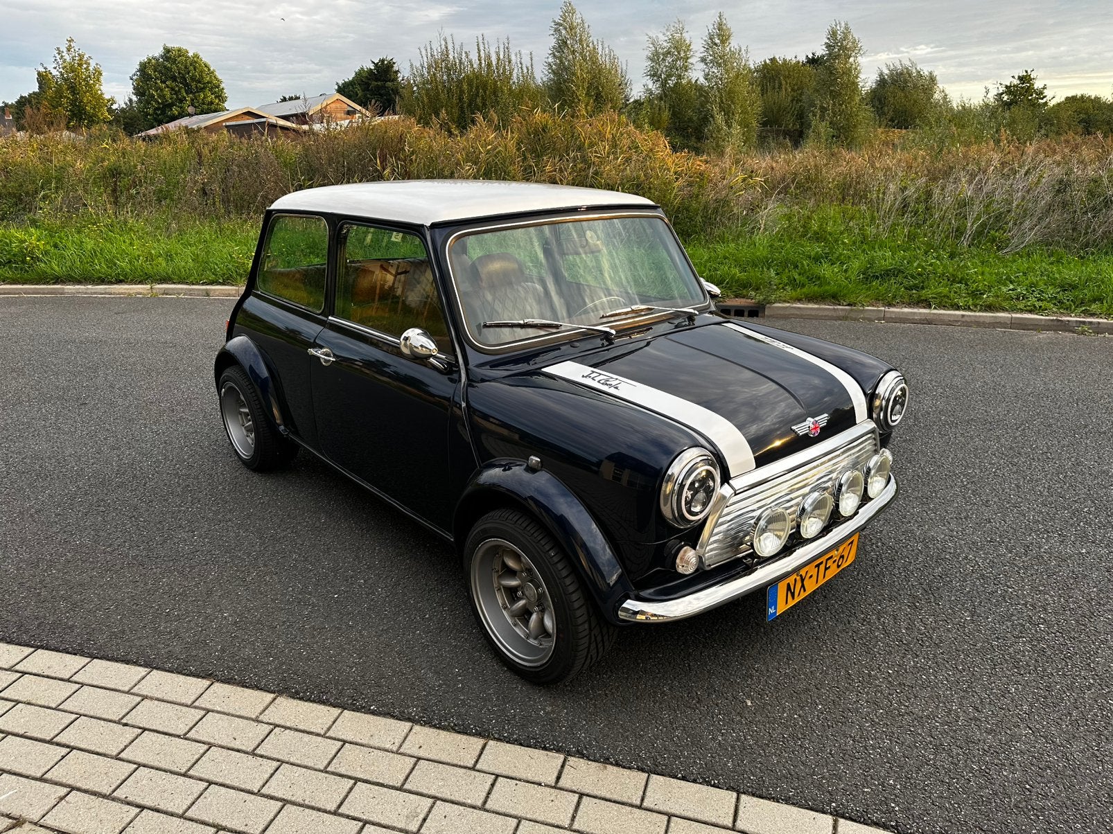 Rover Mini 1.3 I Cooper E2 1996 Blauw, Auto's, Voorwielaandrijving, Overige modellen, 4 cilinders, Blauw