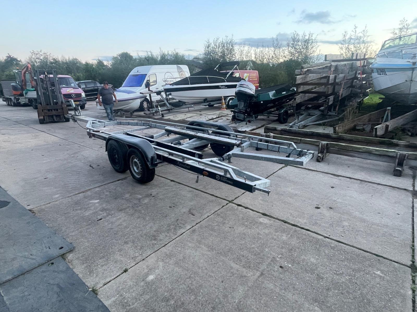 Stallings trailer  10 m freewheel 3500 kg, Gebruikt, Geremd, 9 meter of meer, Overige typen