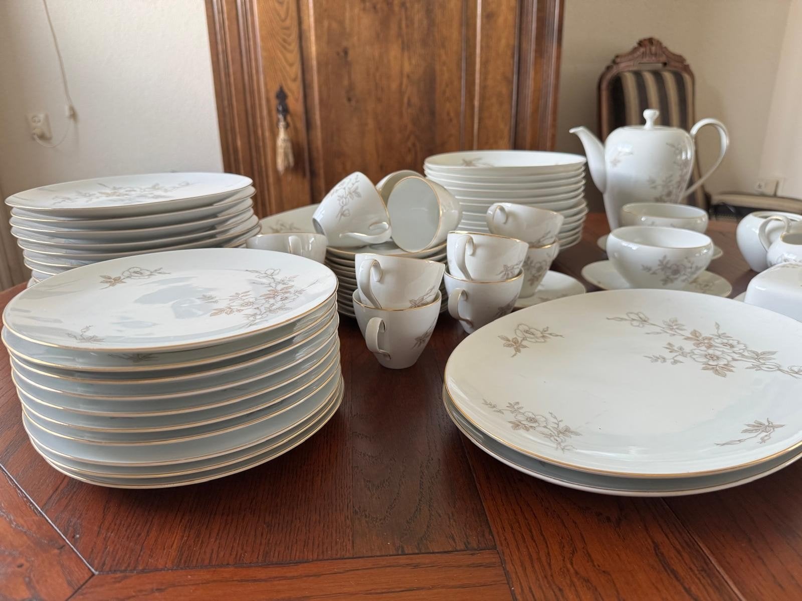 Vintage Eva Zeisel servies 12-delig, compleet en gaaf, Ophalen, Overige merken, Vintage, Zo goed als nieuw