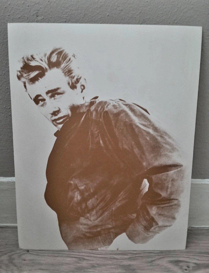 James Dean, Papier/karton, Print, Portret, Gelakt/vernis