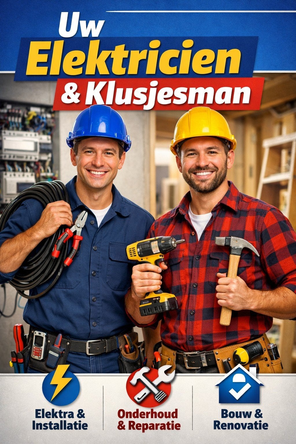 Elektricien/ Klusjesman alleen werkzaam in regio almere, Ophalen of Verzenden