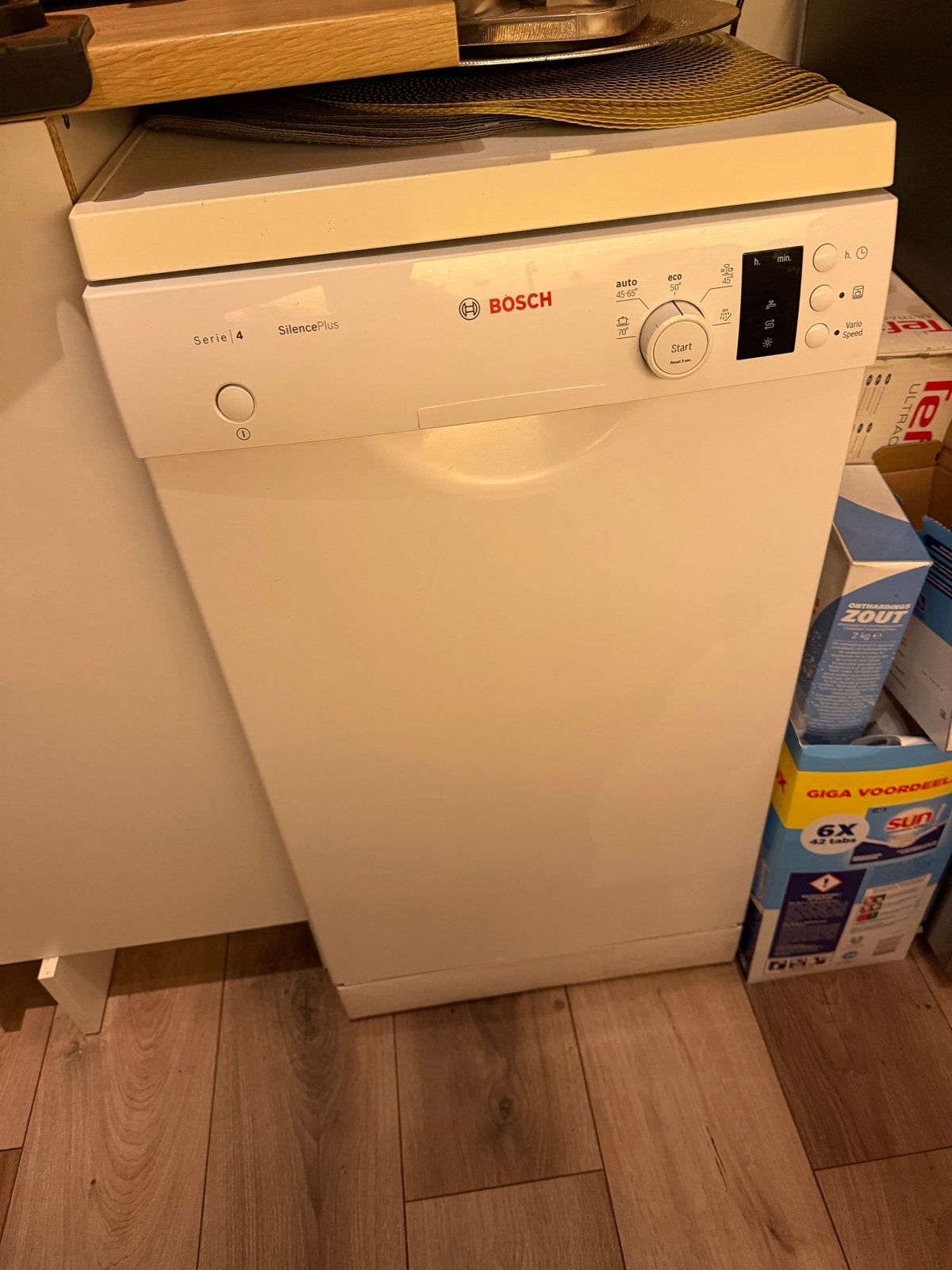 Bosch SilencePlus Vrijstaande Vaatwasser 45 cm breed, Ophalen, Gebruikt, Minder dan 85 cm, Kort programma
