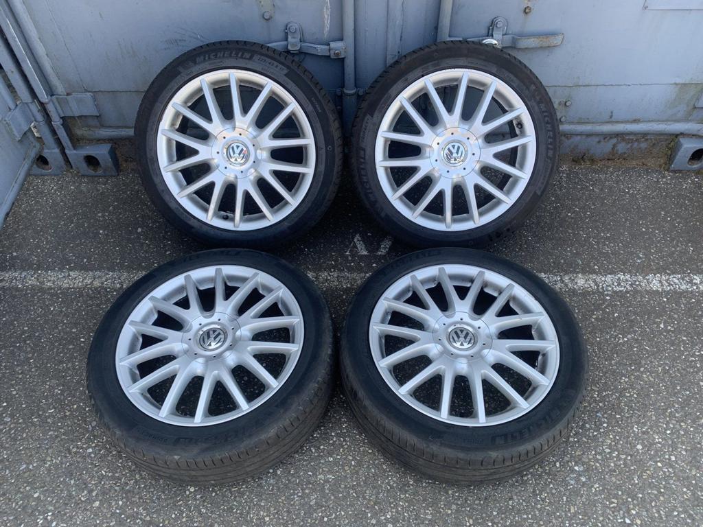 velgen VW 17 inch golf 5 6 - eos - jetta - touran - caddy, Gebruikt, -, -, Banden en Velgen