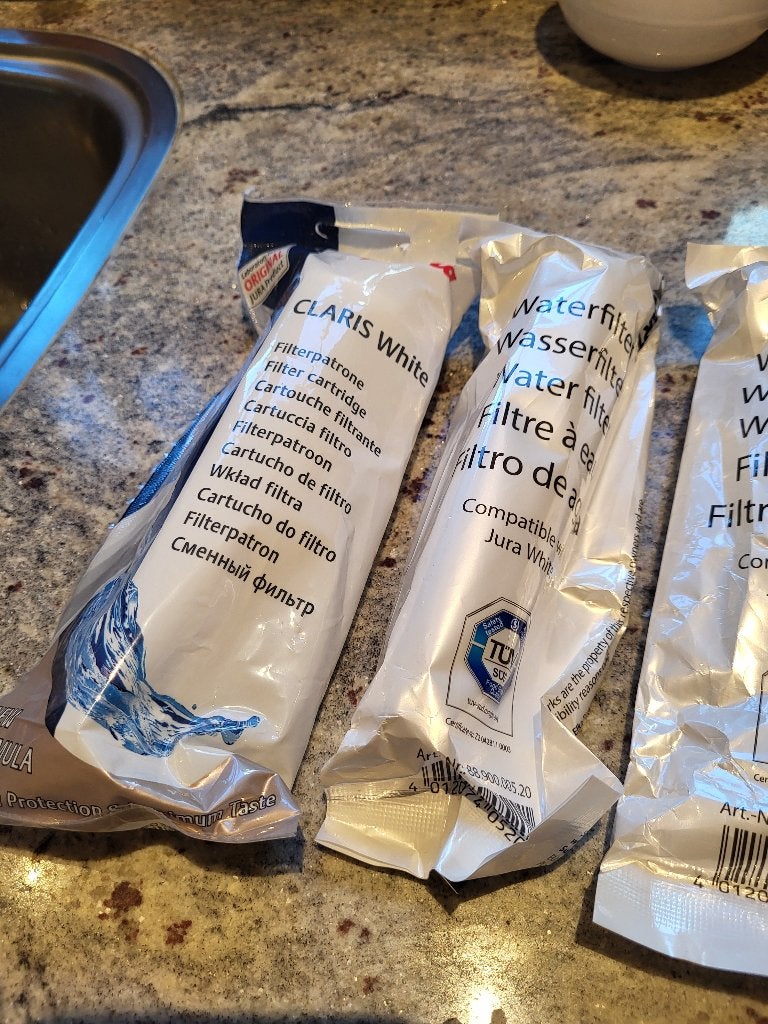 10x waterfilter voor Jura koffiemachine (Claris white & OEM), Ophalen of Verzenden, Nieuw, Jura, Waterfilter
