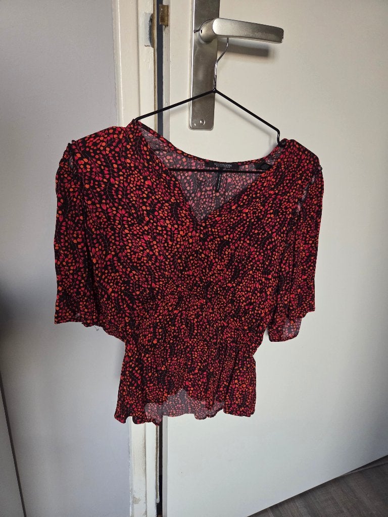 Scotch & Soda Top, Scotch & Soda, Ophalen of Verzenden, Zo goed als nieuw, Korte mouw