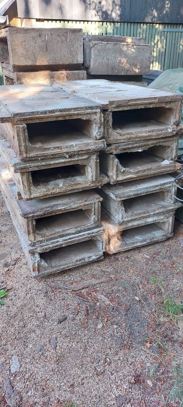 Betonnen L-elementen U-elementen t.e.a.b. (goot grup gruppe), Ophalen, Gebruikt