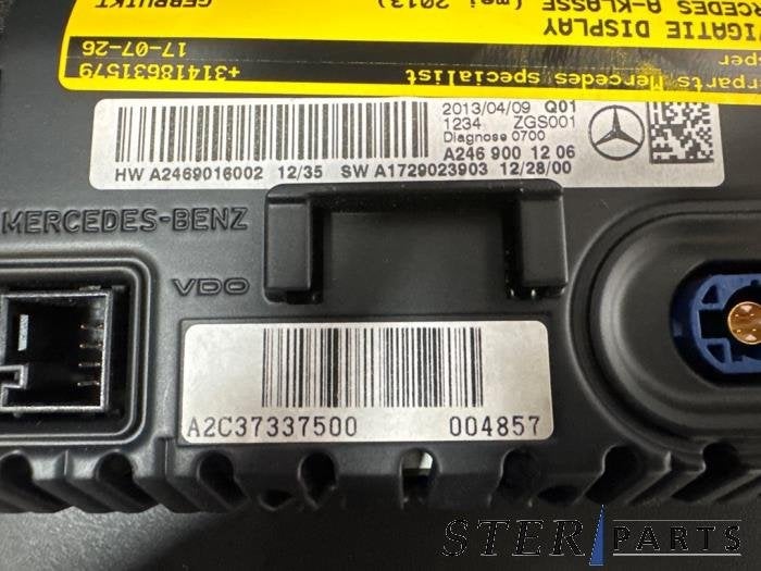 Navigatie Display van een Mercedes A-Klasse, Gebruikt, -, Ophalen of Verzenden, -