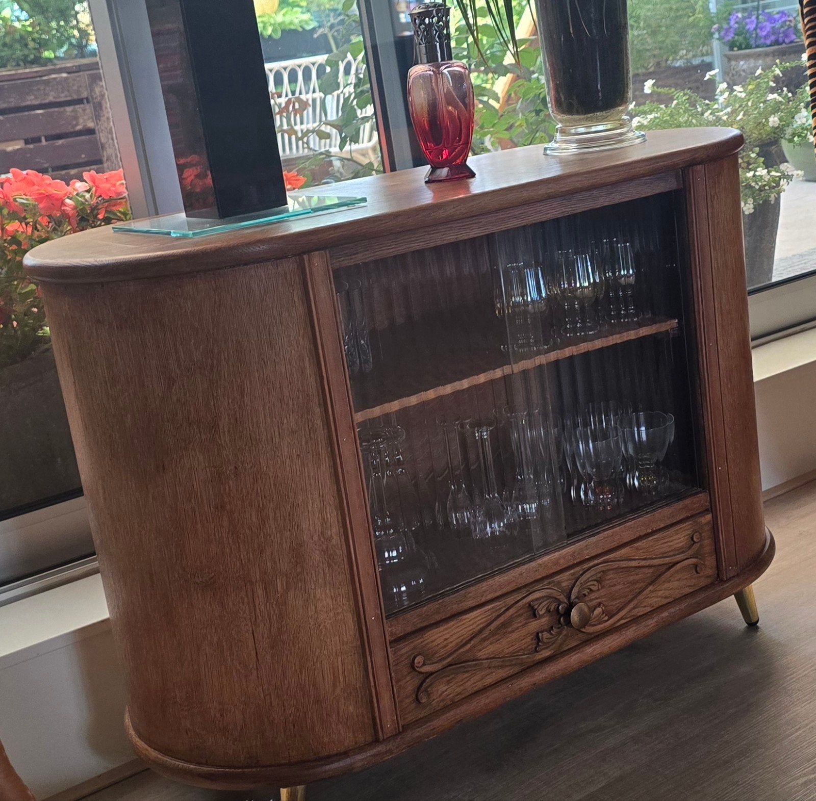 mooi antiek dressoirtje, Huis en Inrichting, Ophalen, Eikenhout, 50 tot 100 cm, Zo goed als nieuw