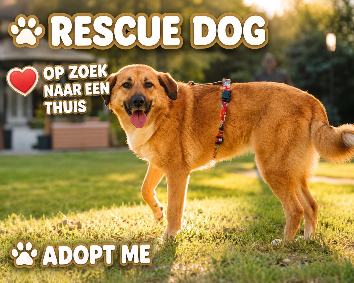 Rozi zoekt een liefdevol thuis, Dieren en Toebehoren, Honden | Niet-rashonden, Particulier, 1 tot 2 jaar, Teef, Eén hond