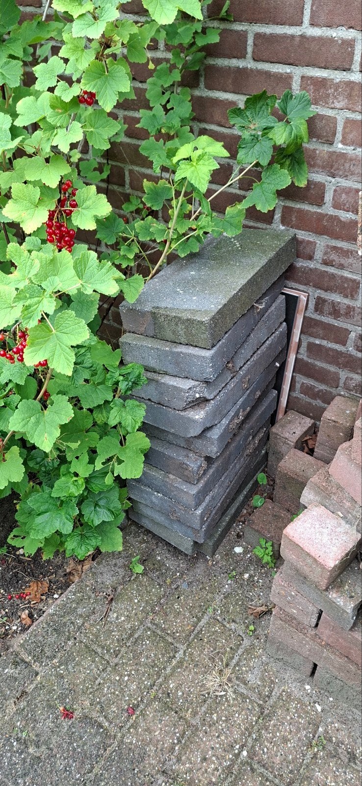 Stapel terrastegels, Ophalen, Gebruikt, Beton, Terrastegels