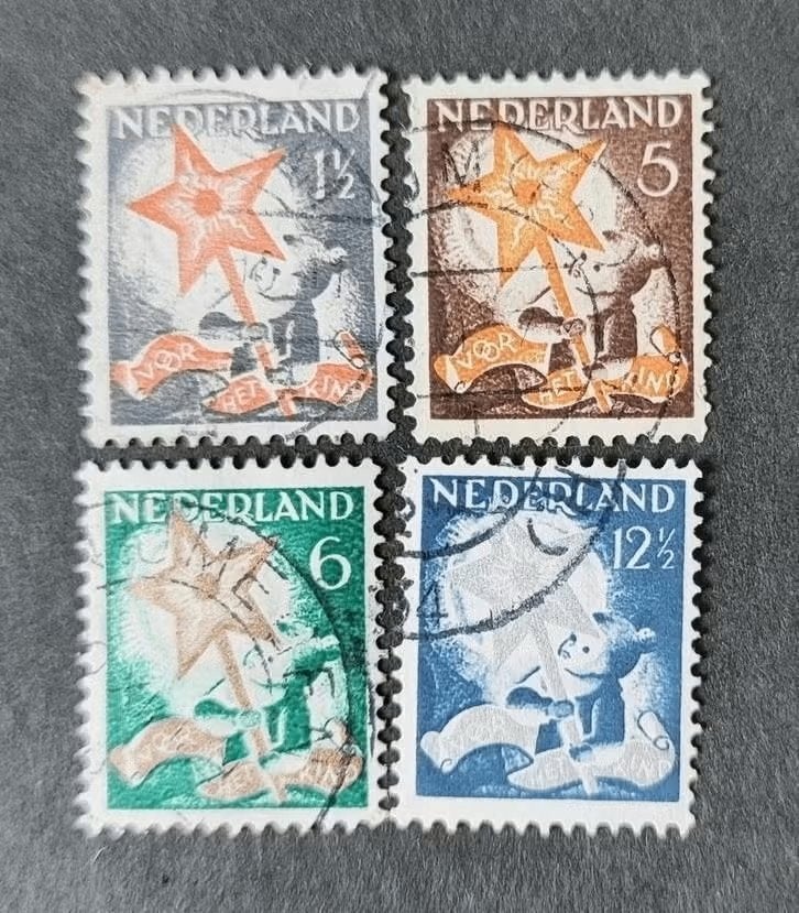 nederland nvph 261 - 264, Postzegels en Munten, Postzegels | Nederland, Verzenden, T/m 1940, Gestempeld