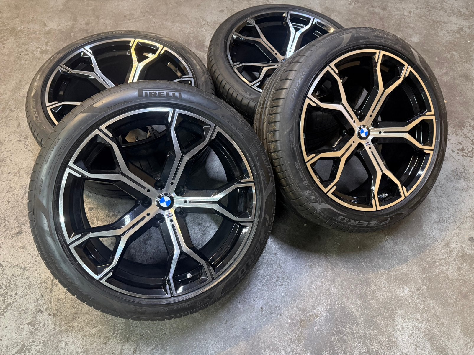 ✅ 21 inch Bmw X5 X6 Breedset G05 G06 Style 741M velgen 5x112, Gebruikt, Banden en Velgen, Personenwagen, Zomerbanden