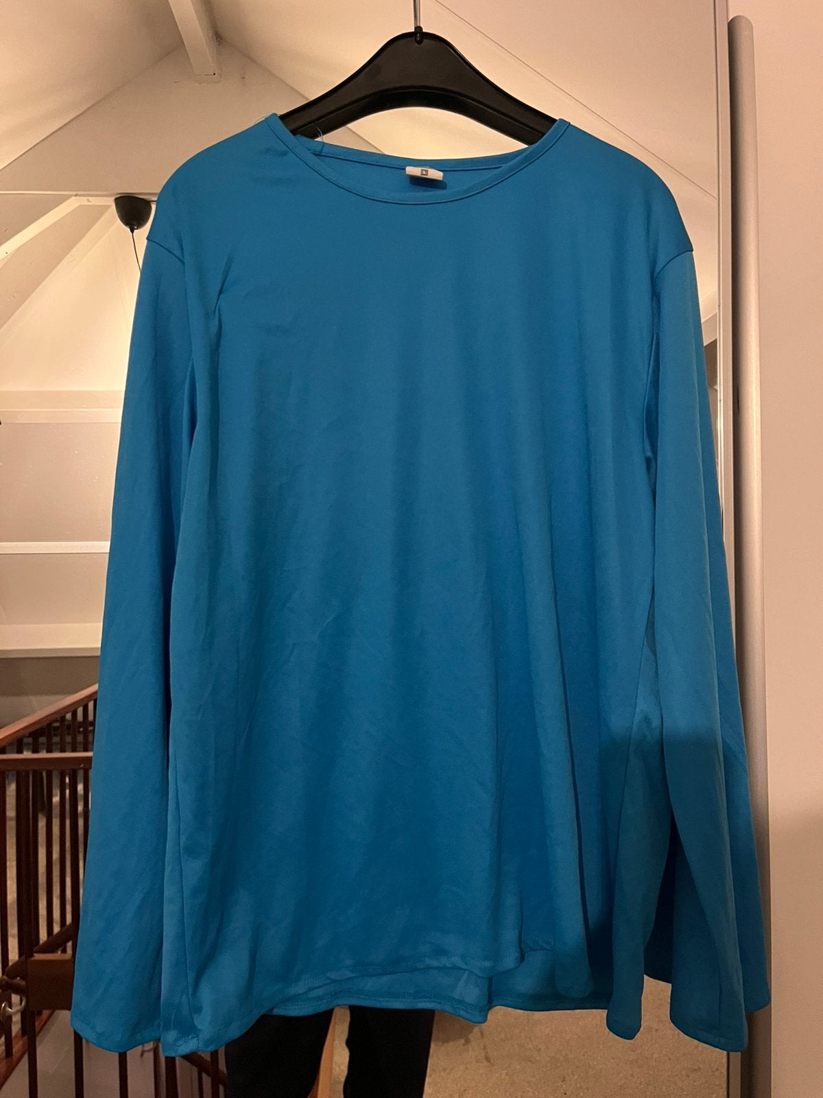 Dun maat L shirt heren - dames, Ophalen of Verzenden, Nieuw, Maat 52/54 (L), Blauw
