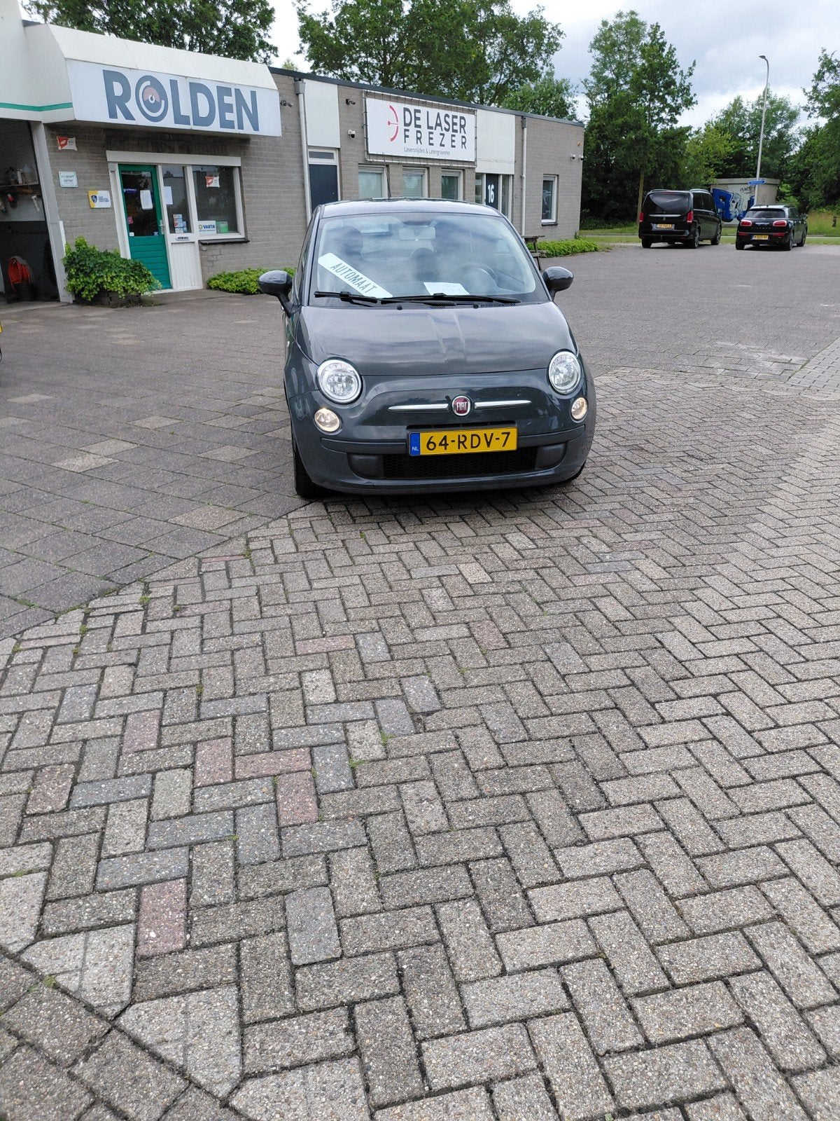 Fiat 500 1.2 AUT 2011 NARDO GREY AUTOMAAT, Stof, 1242 cc, 4 cilinders, Origineel Nederlands