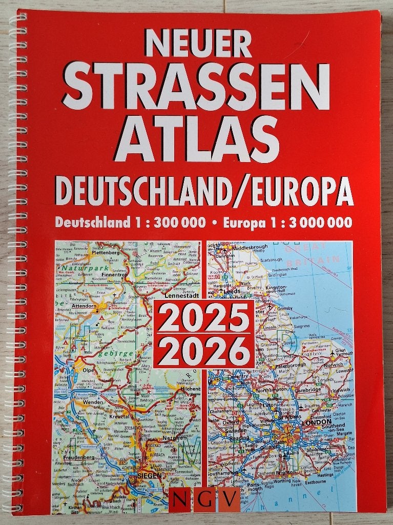 NGV Nieuwe Wegenatlas Duitsland/Europa 2025/2026, Overige atlassen, NGV, 2000 tot heden, Ophalen of Verzenden