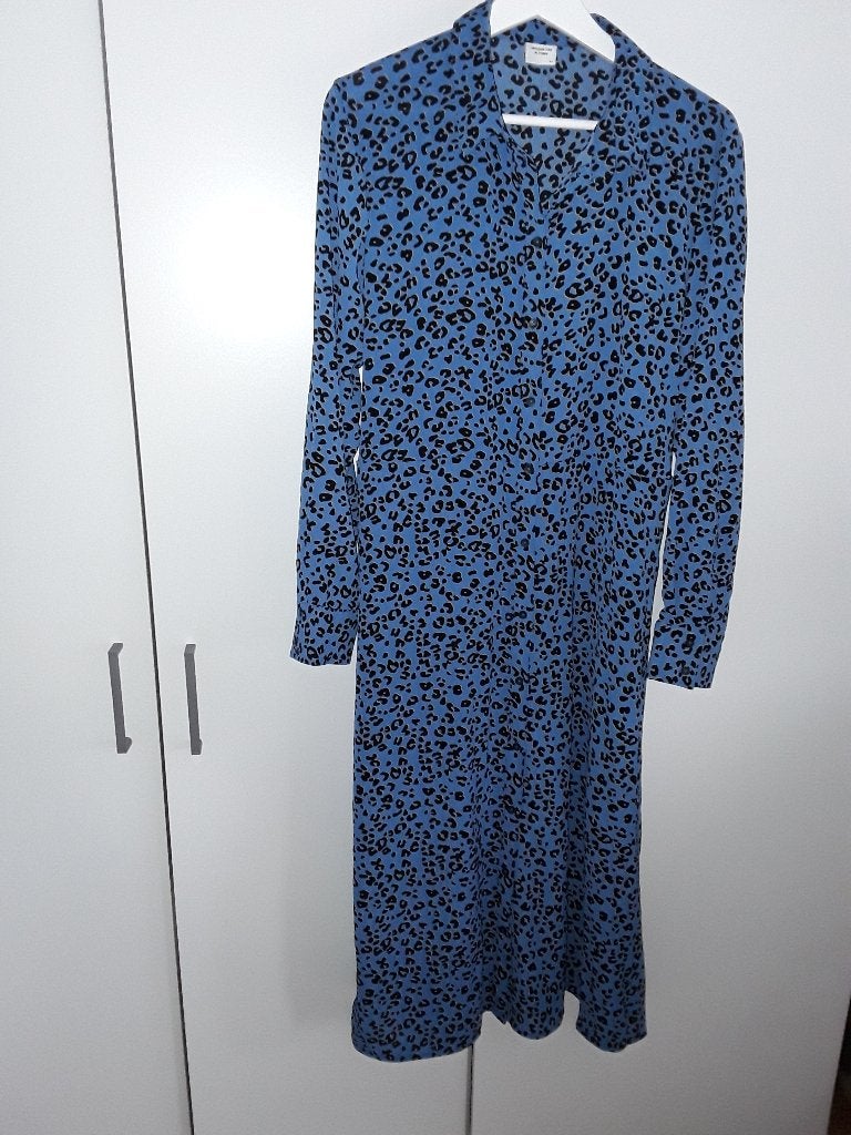 Jacqueline de Yong Blauwe Blouse/Jurk Luipaardprint Maat 44, Kleding | Dames, Blauw, Maat 42/44 (L), Nieuw, Ophalen of Verzenden