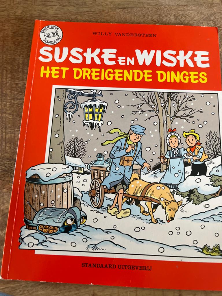 Suske en Wiske - Het Dreigende Dinges (Eerste Druk 1985), Boeken, Eén stripboek, Ophalen of Verzenden, Gelezen