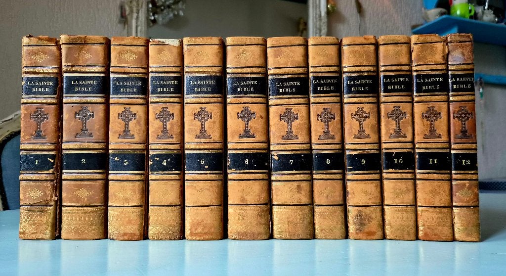 La Sainte Bible 1789, complete serie met 300 gravures, Ophalen of Verzenden