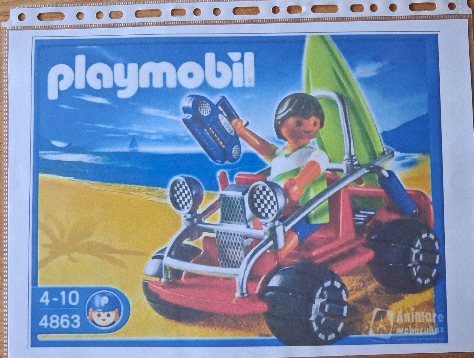 Playmobil 4863 strandbuggy met surfplank.