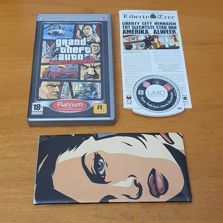 PSP | Grand Theft Auto Liberty City Stories met POSTER, Avontuur en Actie, Gebruikt, Vanaf 18 jaar, 1 speler