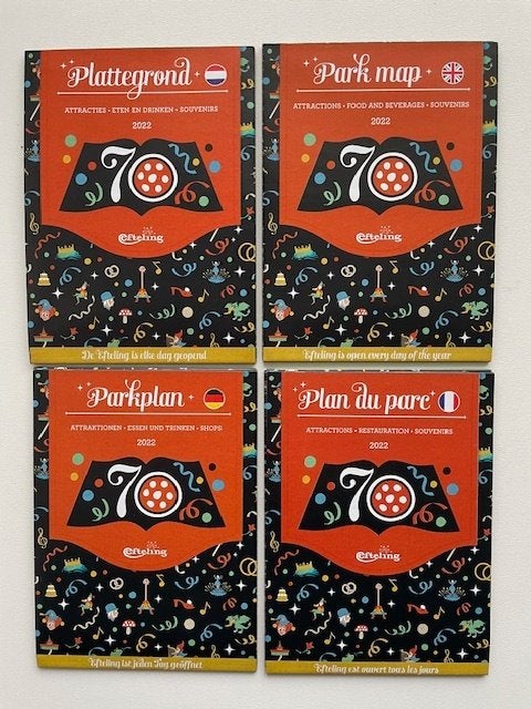 Efteling Pattegrond set 2022 70 Jaar ROOD, Verzamelen, Efteling, Ophalen of Verzenden, Nieuw, Gebruiksvoorwerp