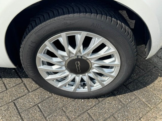 Fiat 500 1.0 Hybrid Lounge *schuifdak *carplay *cruise, Auto's, Fiat, Voorwielaandrijving, Euro 6, 4 stoelen, Leder en Stof