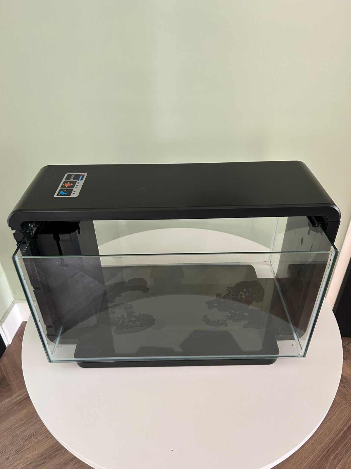 SuperFish Home25 aquarium zwart met verlichting en pompje, Ophalen, Zo goed als nieuw, Leeg aquarium