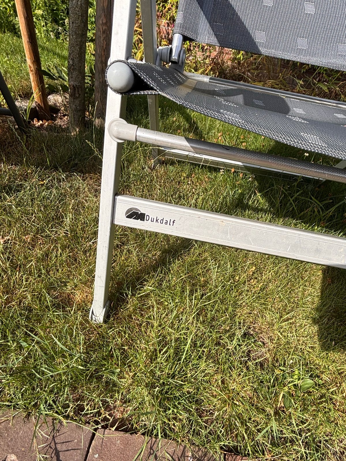 2 verstelbare Dukdalf campingstoelen, Ophalen, Gebruikt, Campingstoel