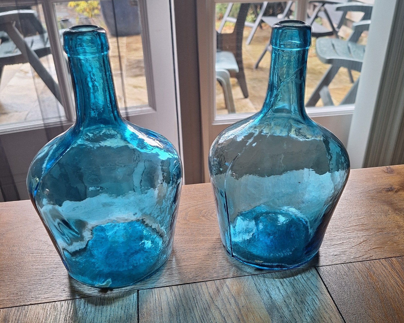2 leuke kleine glazen vaasjes, Huis en Inrichting, Woonaccessoires | Vazen, Ophalen of Verzenden