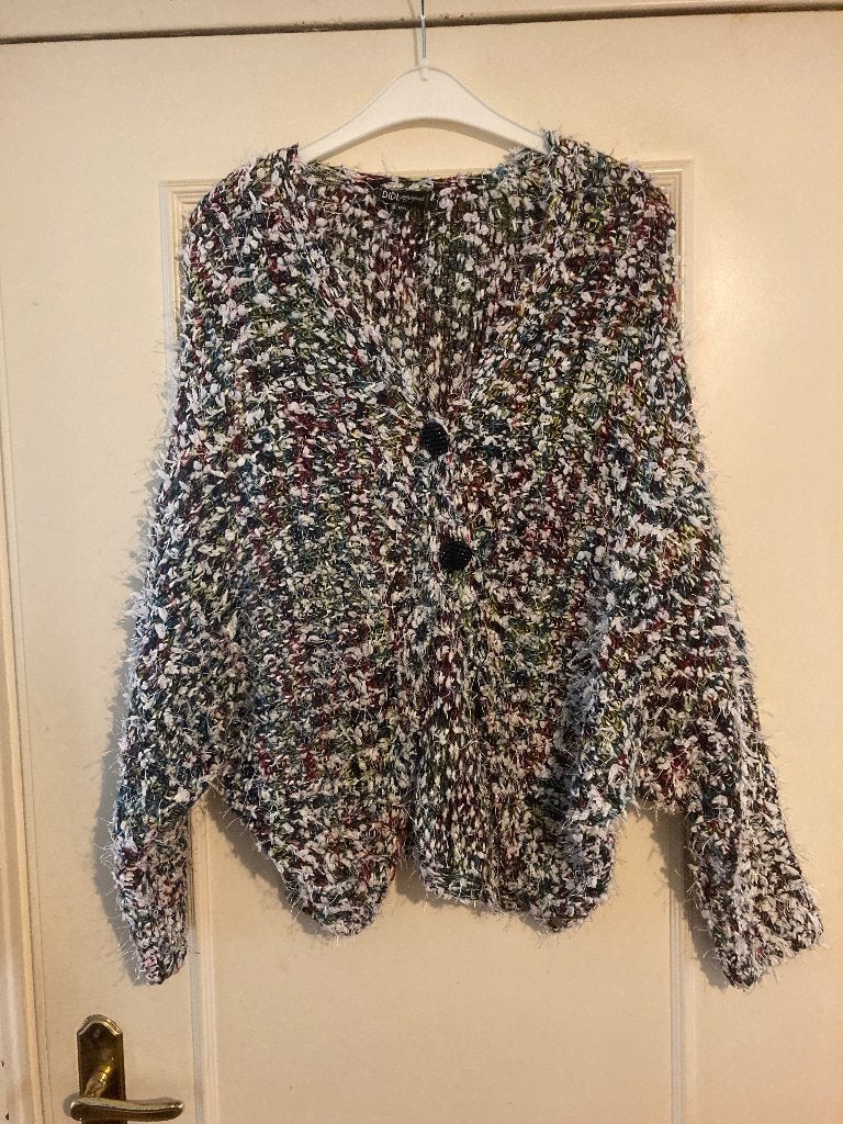Apart rood groen wit gebreiden vest van Didi, maat M/L, Kleding | Dames, Maat 38/40 (M), Verzenden, Didi, Zo goed als nieuw