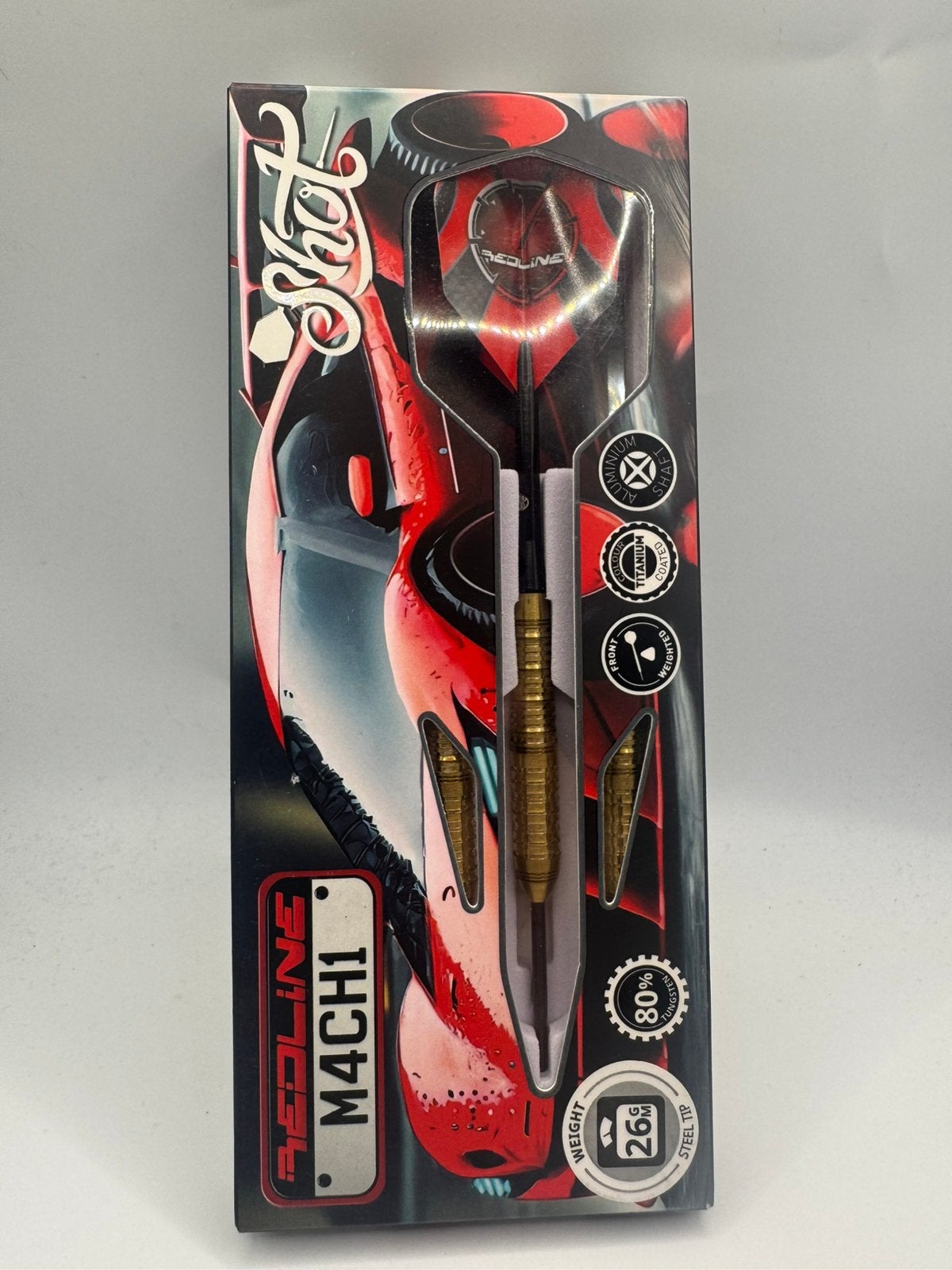 Shot Redline Mach1 26 Gram Dartpijlen, Ophalen of Verzenden, Zo goed als nieuw, Nvt, Pijlen
