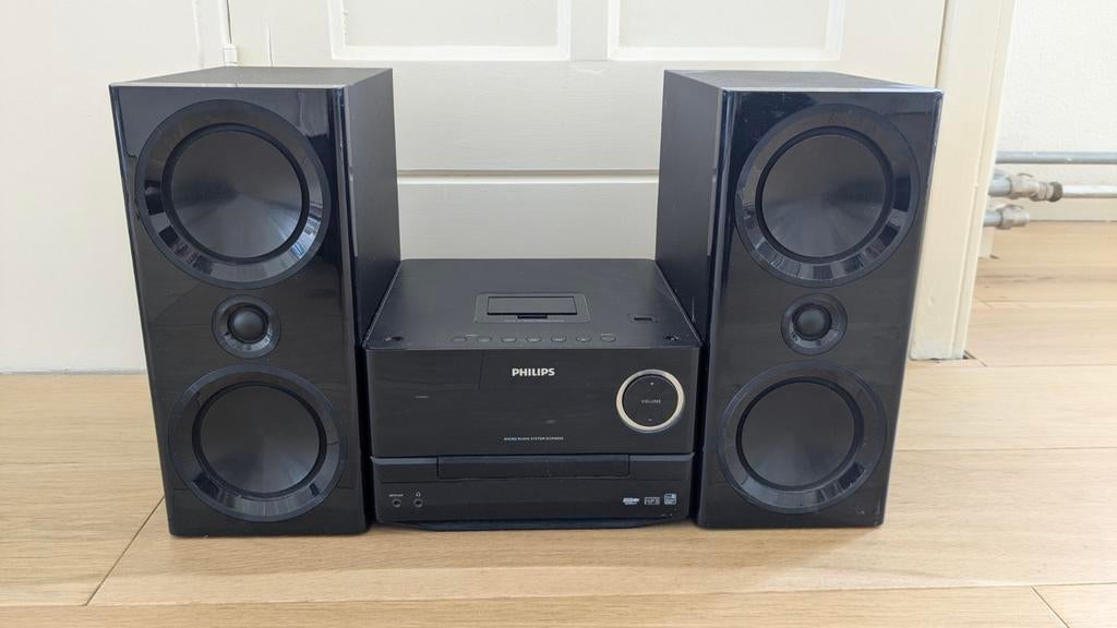 Philips DCM3020 Muziekinstallatie met luidsprekers (zwart), Audio, Tv en Foto, Stereo-sets, Ophalen of Verzenden, Cd-speler, Philips