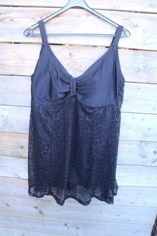 Zwemjurk zwart kant mt XL C Cup Vaste prijs, Kleding | Dames, Badmode en Zwemkleding, Verzenden, Zo goed als nieuw, Zwart, Badpak