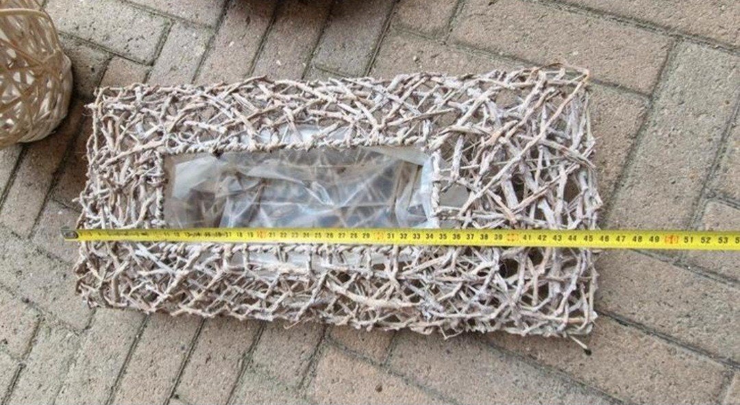 rieten schaal/ bloempot, Huis en Inrichting, Ophalen