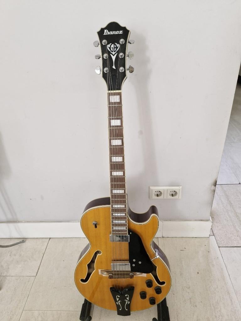 Ibanez George Benson semi-akoestisch gitaar, Ophalen, Zo goed als nieuw, Hollow body, Ibanez